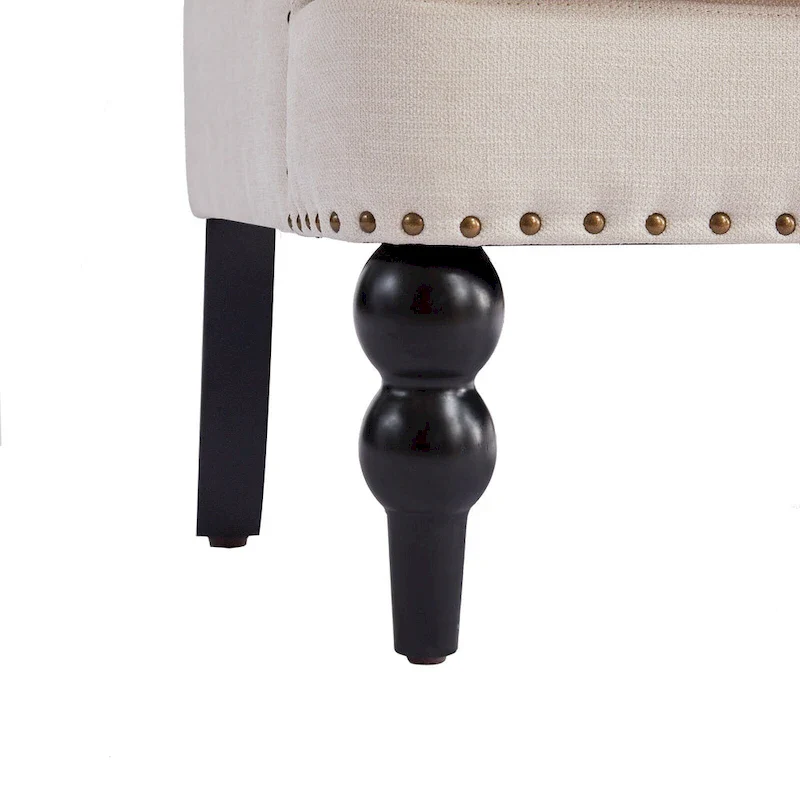 Upholstered Accent Chair with Lumbar Pillow - Single Seat