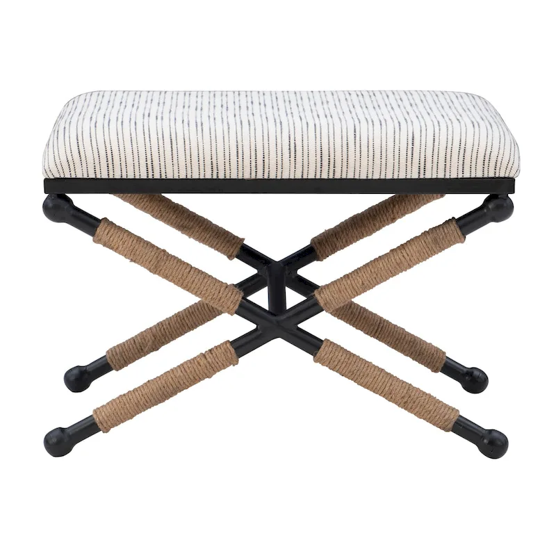 Ella Boho Campaign Accent Stool