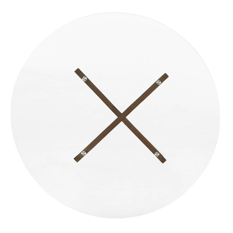 Sheeba Round Mid-Century Modern Walnut Base Dining Table by iNSPIRE Q Modern