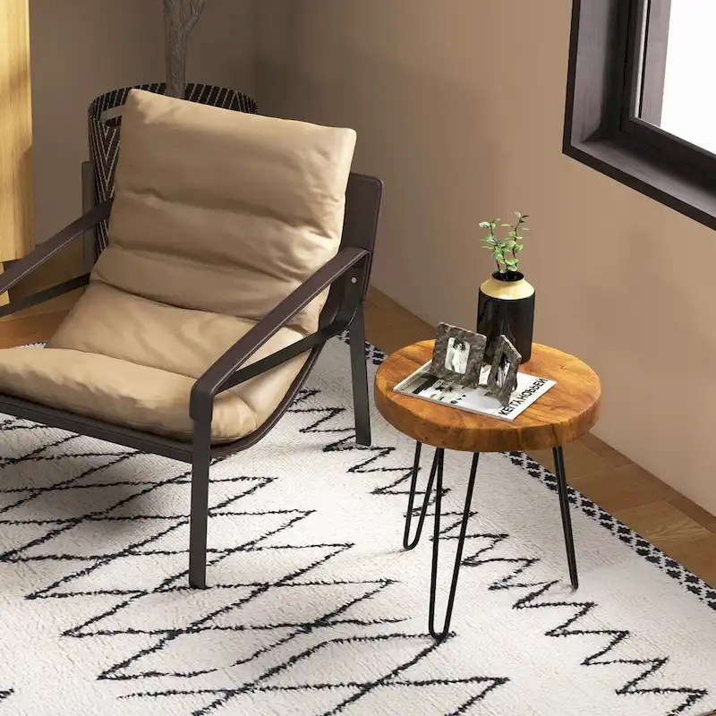 Reclaimed Recycled Teak Wood End Table