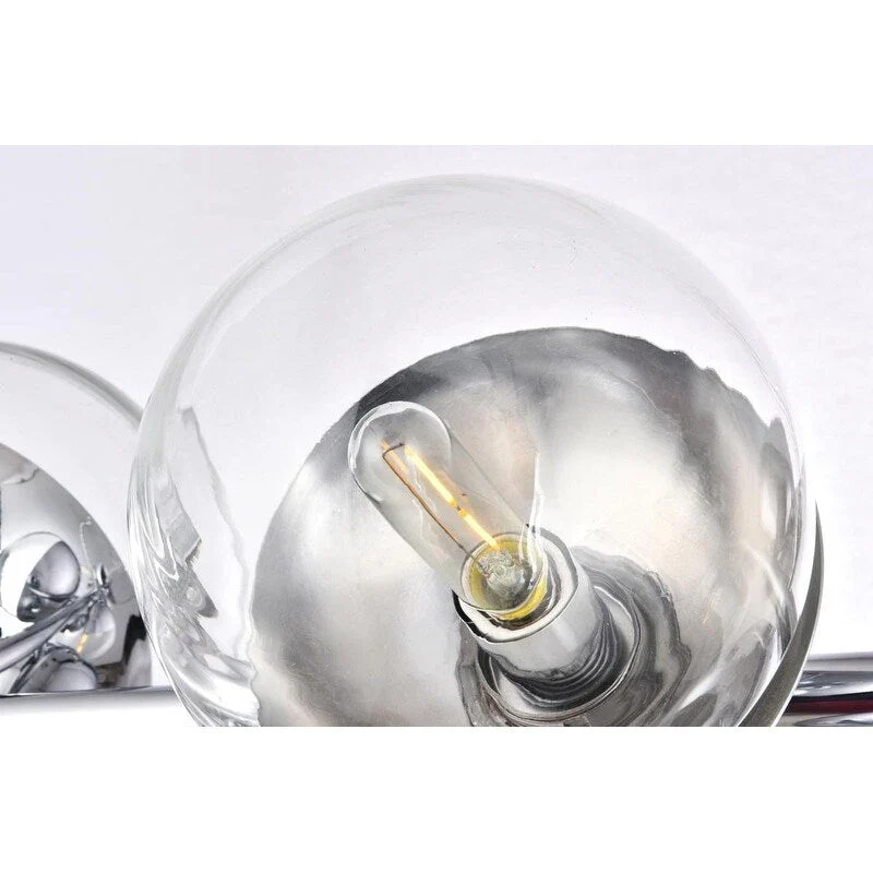 7-Light 43 inch Pendant with Clear Glass