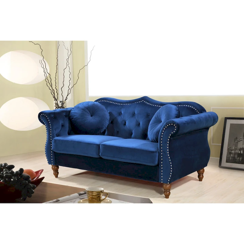 Classic Nailhead Chesterfield Loveseat