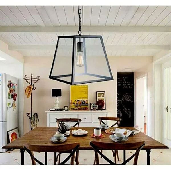 Minerva 1-light Black Edison Lamp