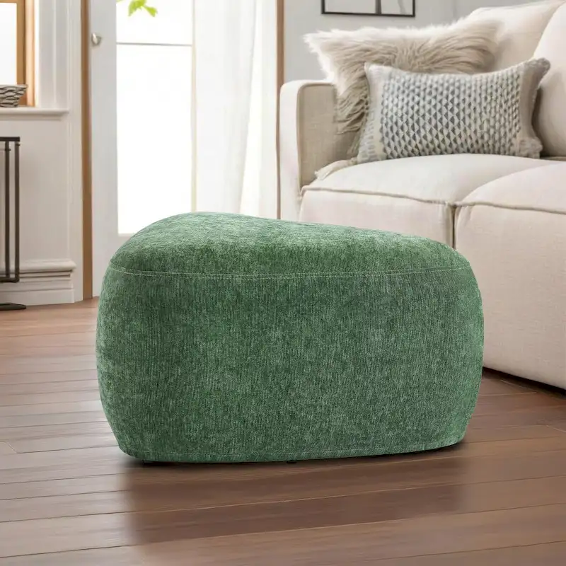 26 Footstools and Ottomans, Modern Fabric Pouf Ottoman