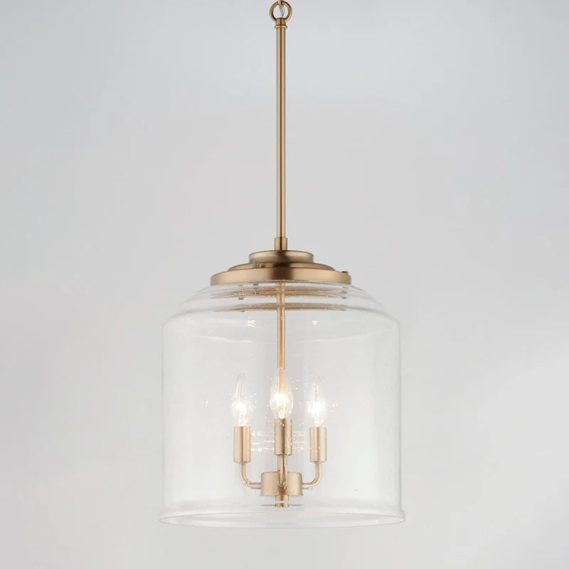 Maxim Acadia 3 Light 14  Wide Taper Candle Pendant