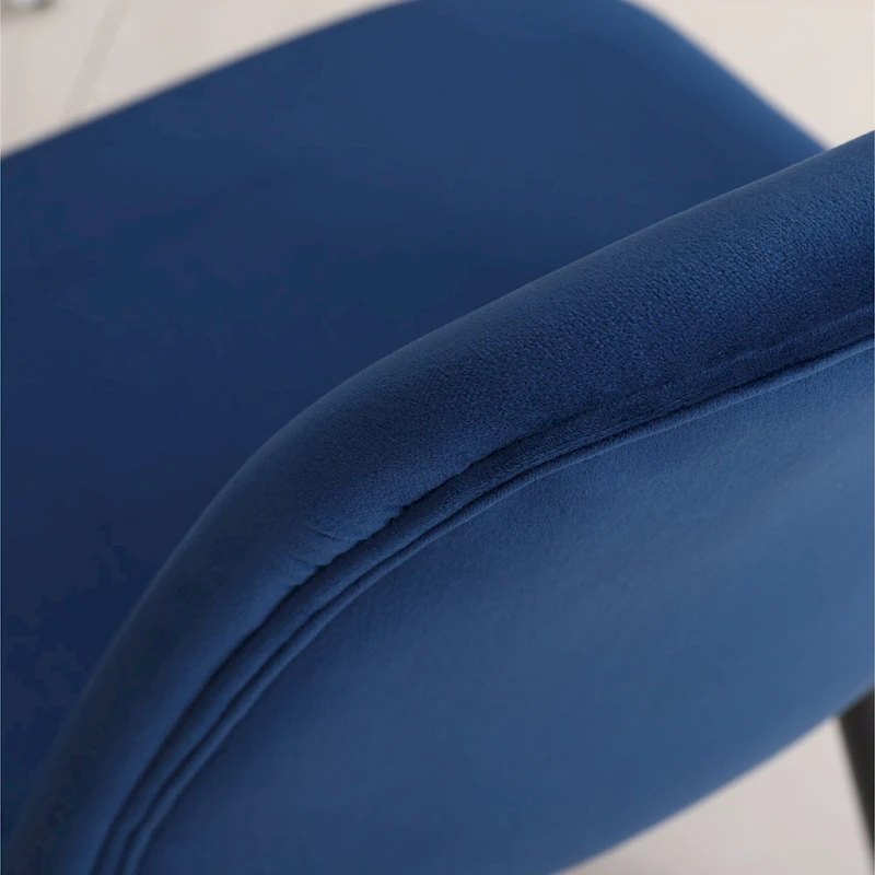 Modern Style 5-Piece Dining Set with Round Table and 4 Velvet Upholstered Chairs