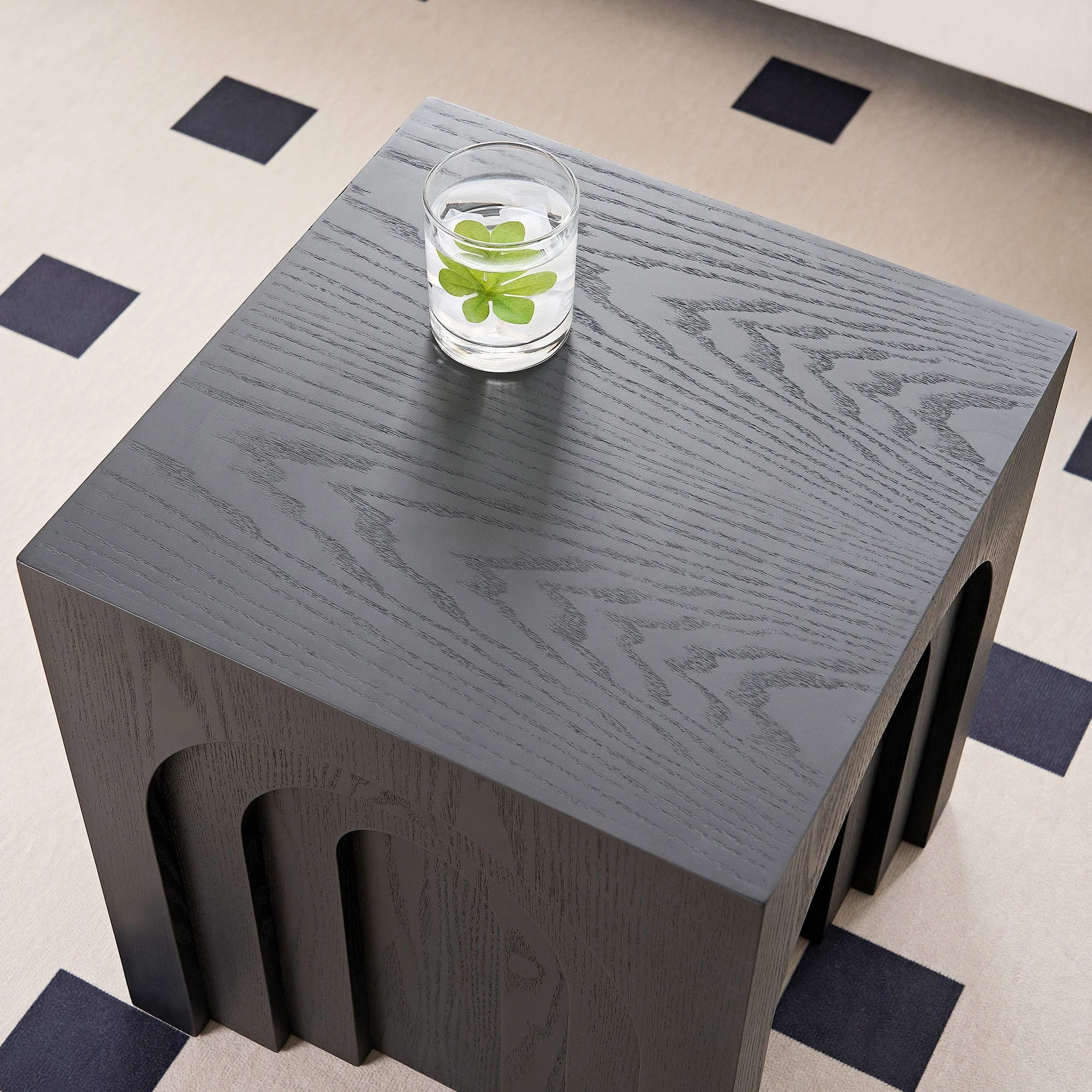 Walker Edison | Curve Design Square Side Table