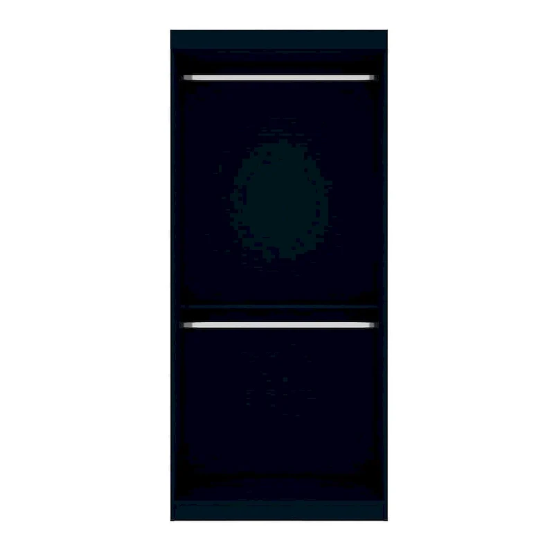 35.9 Open Double Hanging Modern Wardrobe Closet with 2 Hanging Rods