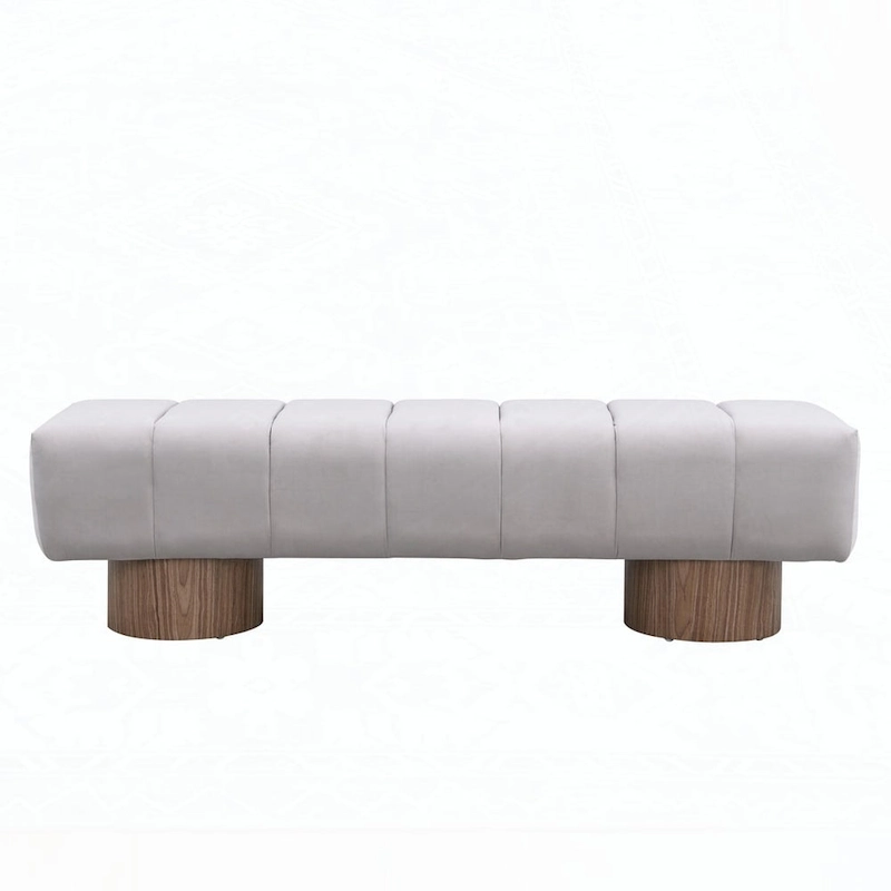 No-Assembly End of Bed Entryway Bench Ottoman