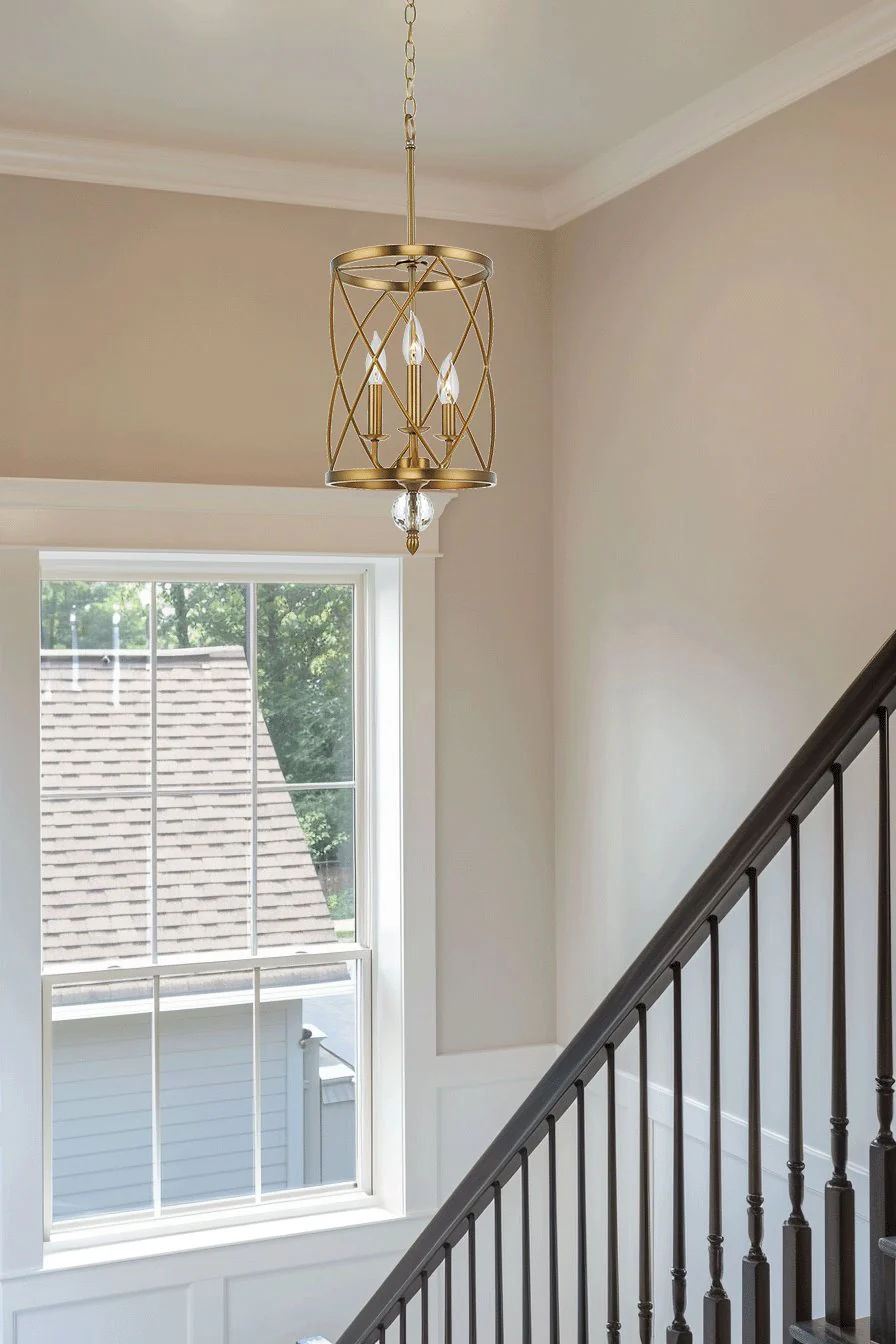 Eleanor 27 Traditional 3-Light Foyer Pendant Chandelier