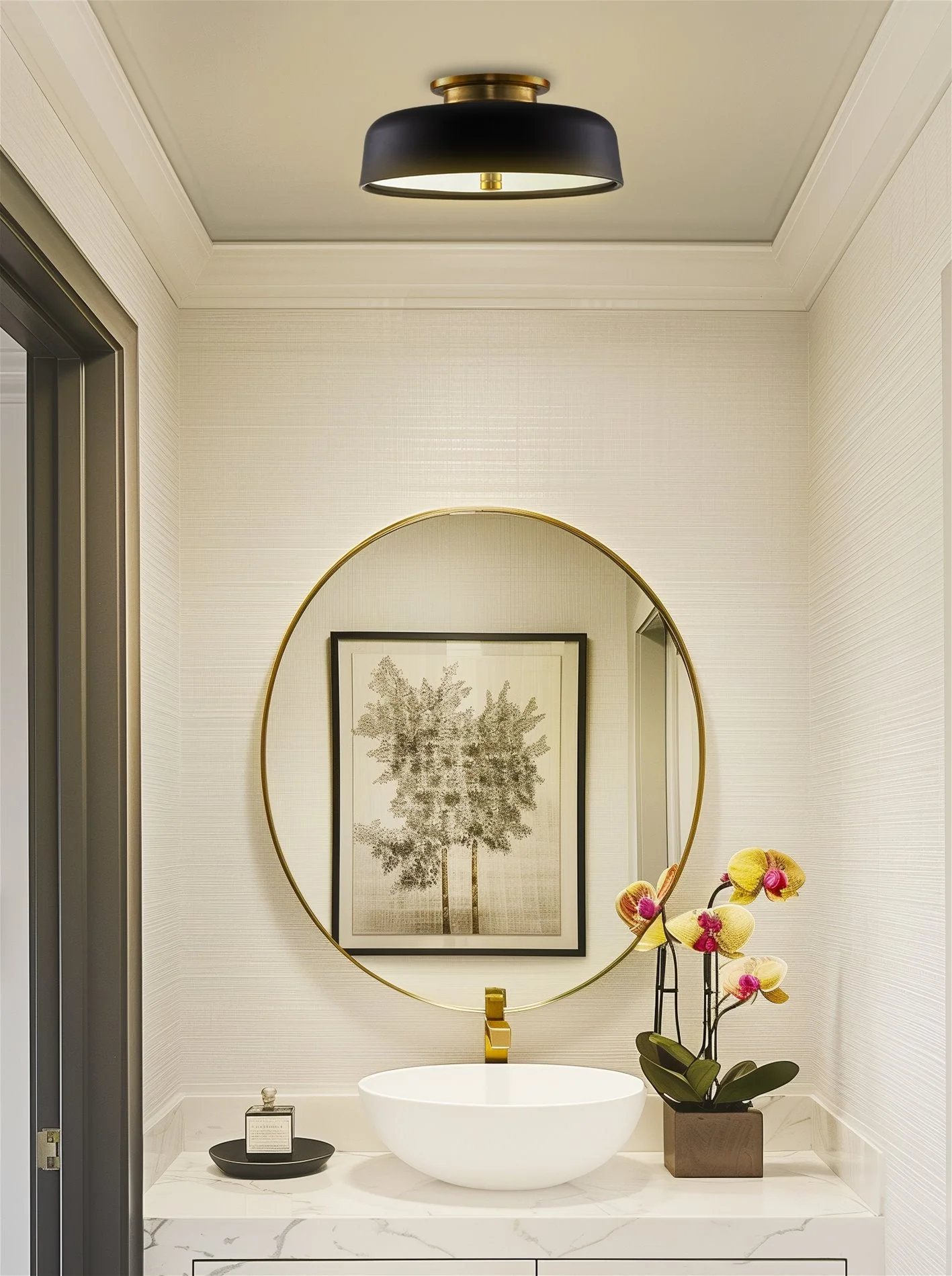 Gianna 12 2-Light Modern Semi Flush Mount Ceiling Light