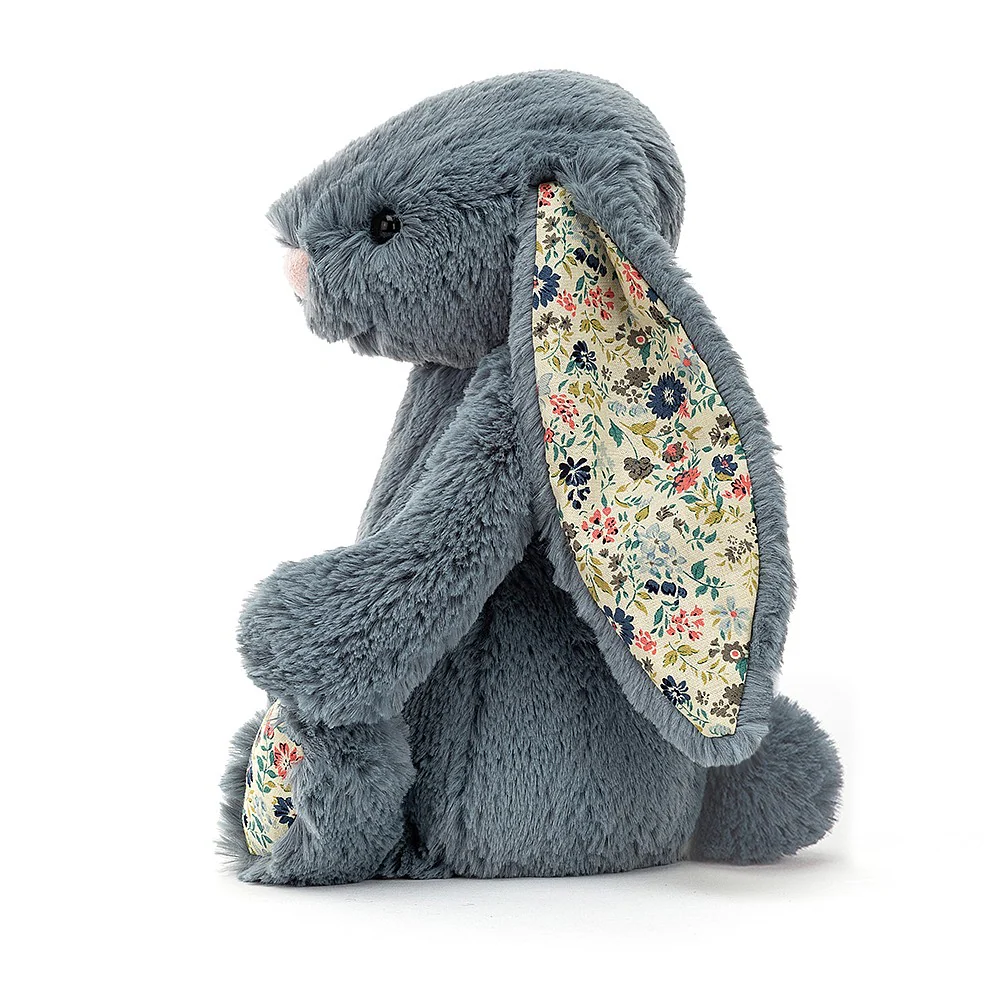 Jellycat Bashful Bunny Blossom Dusky Blue Little (Small) 18cm