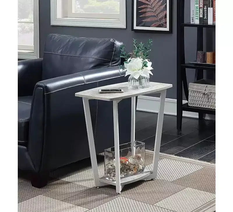 HomeStock Rectangle Metal Table Top End Table 1 -piece