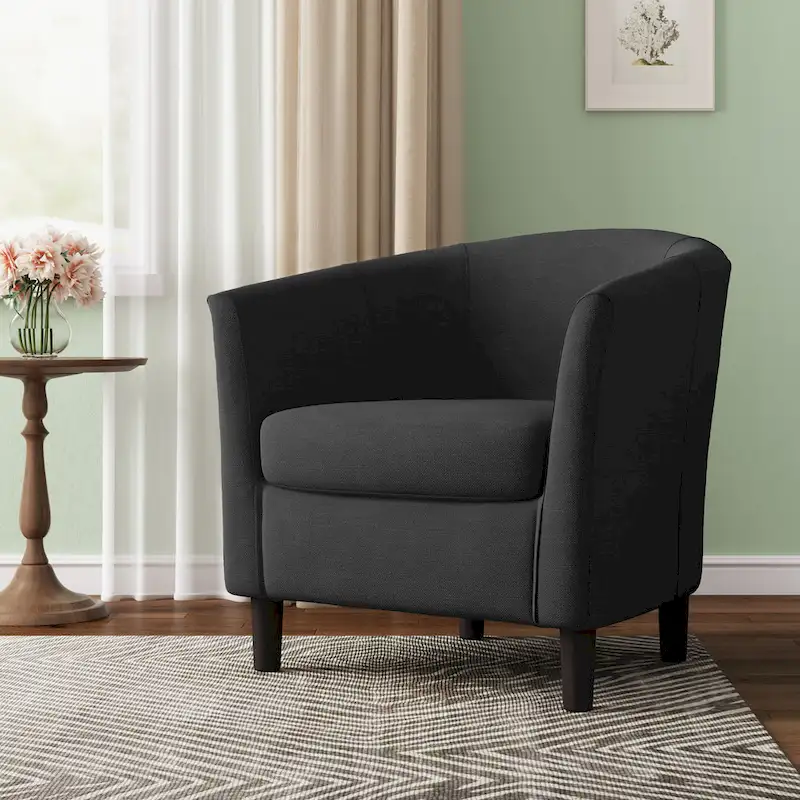 Modern Accent Chair Upholstered Barrel Chair