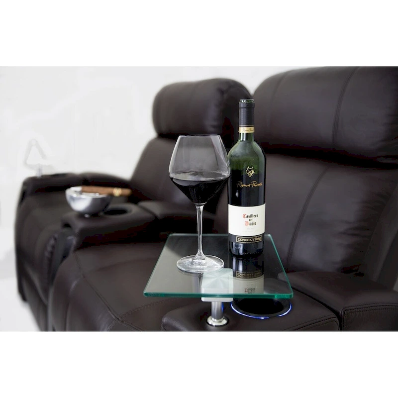 Octane Glass Swivel Table