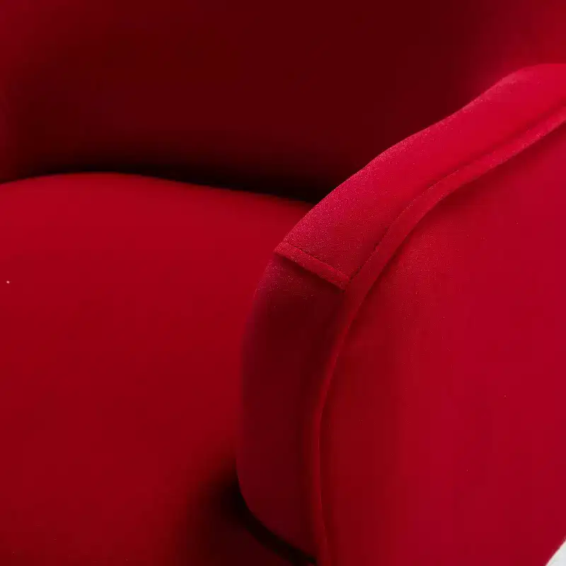 Odo Velvet Accent Comfy Living Room Arm Chair Upholstered Padded Seat Set of 2 | Karat Home