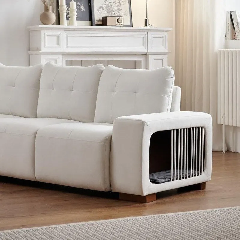 89 Modern Couch With Waterproof and cat scratch resistant fabric