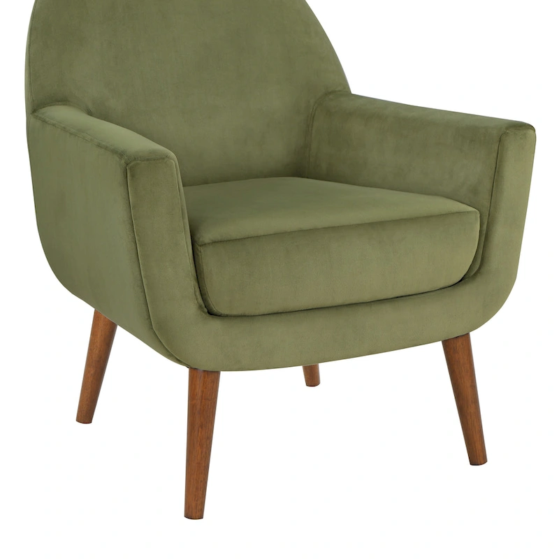 Mid-Century Velvet Arm Chair