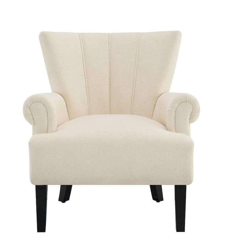 29 Upholstered Arm Chair with High-Density Foam and Channel Back