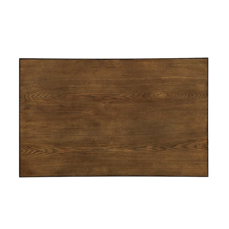 Ursa Industrial Medium Oak 48-inch Wide Metal Kitchen Island with Caster Wheels by Furniture of America