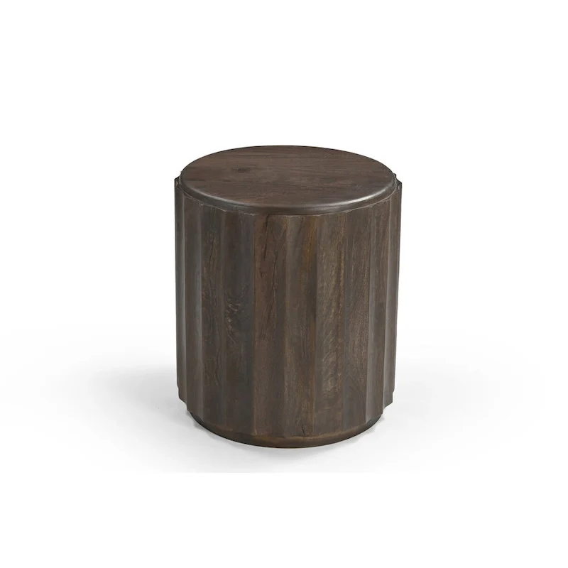 Sydney Round Solid Wood End Table