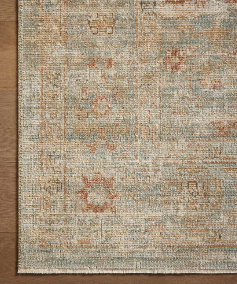 Heritage Aqua/Terracotta Rug