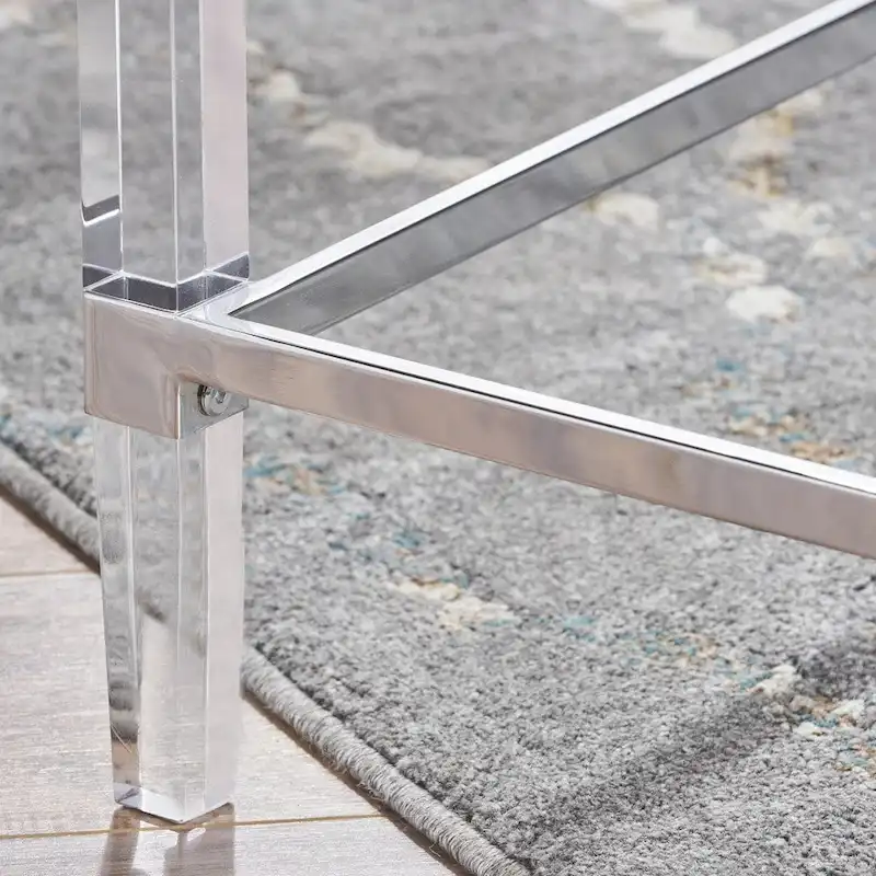 Bayla Modern Rectangle Glass Coffee Table by Christopher Knight Home - 26L x 48W x 18H