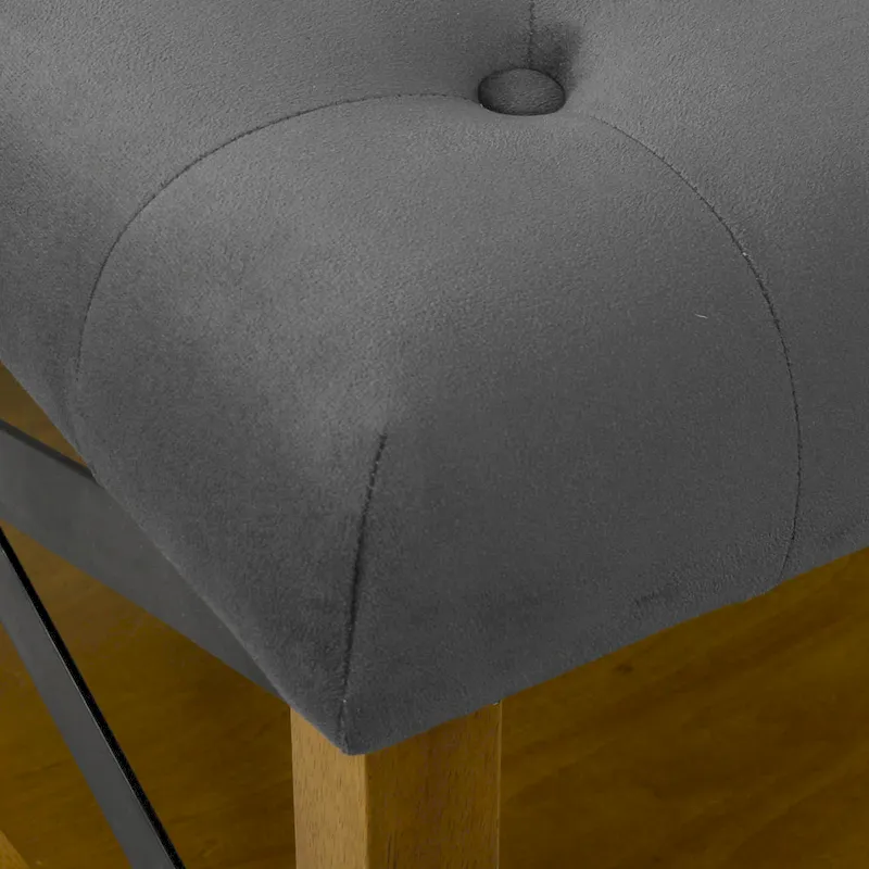 HomePop Tufted Top square cocktail Ottoman