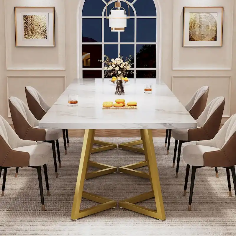 31.5 Inches Wood Square Dinner Table with Metal Base