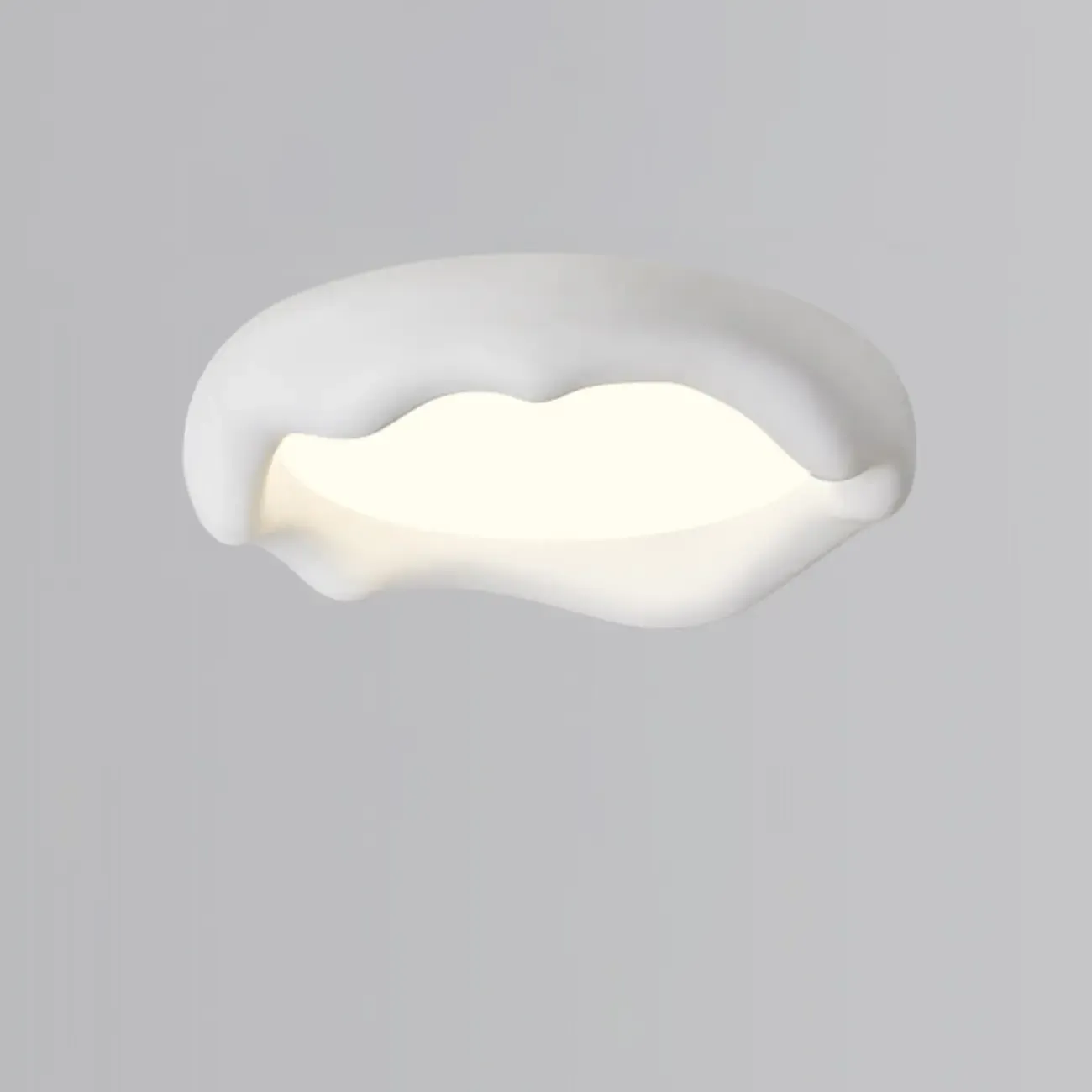 Acrylic Artistic Melting Cream Design Flush Ceiling Light