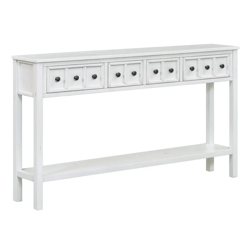 4-Drawer Entryway Console Table