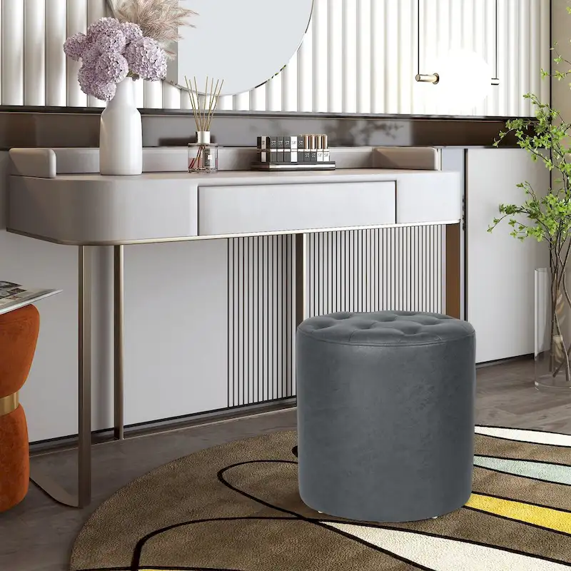 Adeco Upholstered Ottoman