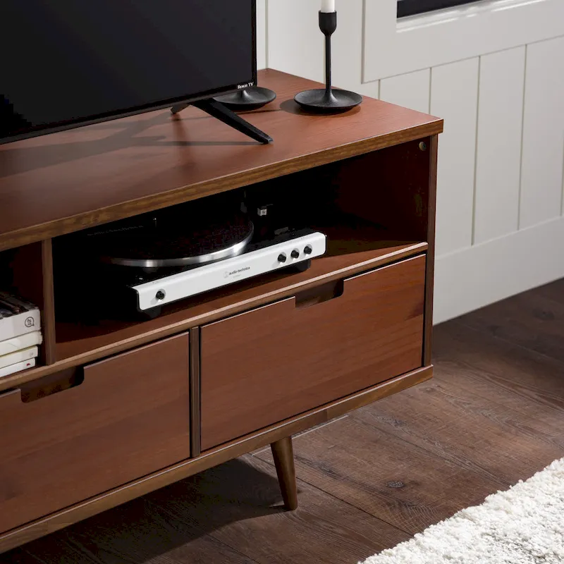 Middlebrook Alby 58-inch Mid-Century Solid Wood TV Stand