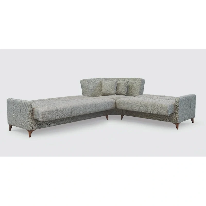 Nazim Fabric Convertible Sleeper Sectional Sofa