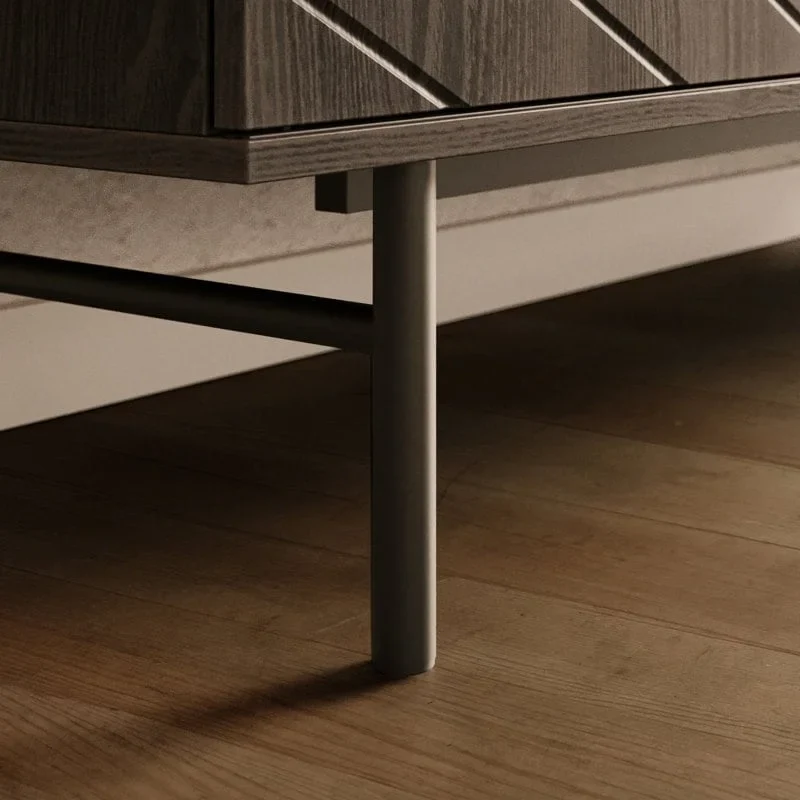 70.6 Media Console Oak Effect TV Stand