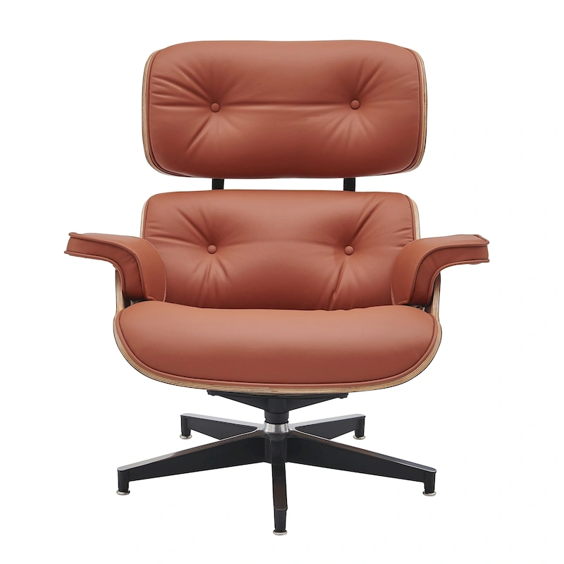 Mid Century Modern Leather Lounge Chair Armchair Recliner