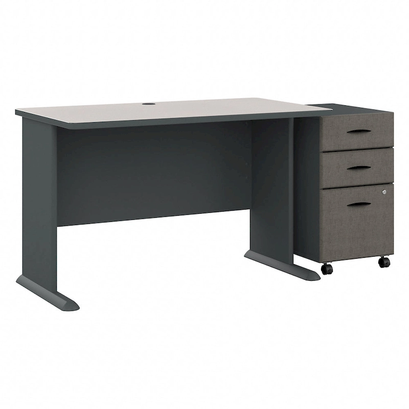Series A 48W Desk with Mobile File Cabinet by Bush Business Furniture