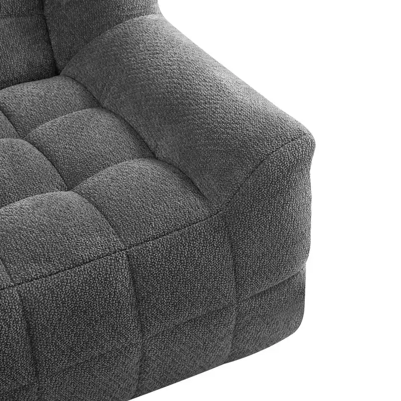 GDFStudio Tobey Modern 64.5 Square-Tufted Velvet Compression Foam Loveseat