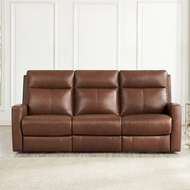 Hydeline Vienna Zero Gravity Power Recline and Headrest Top Grain Leather Sofa and Loveseat - Sofa, Loveseat