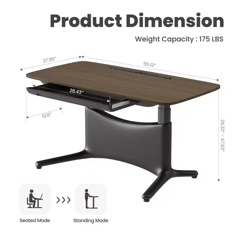 LumiDesk All in 1 Electric Height Adjustable Desk  Smart, Modular & Ergonomic