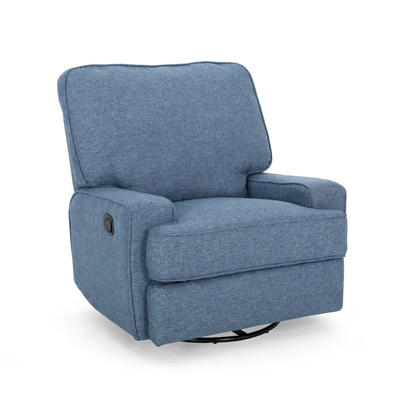 Crockett Traditional Glider Recliner with Swivel by Christopher Knight Home