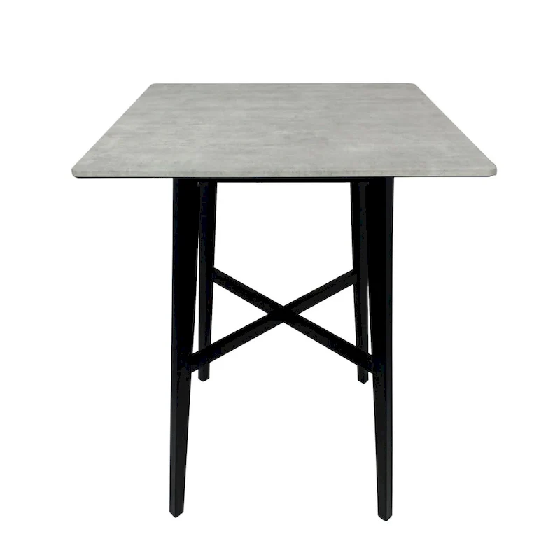 Modern Bar Height 42 Dining Table, Rubberwood Legs and Laminate Table Top