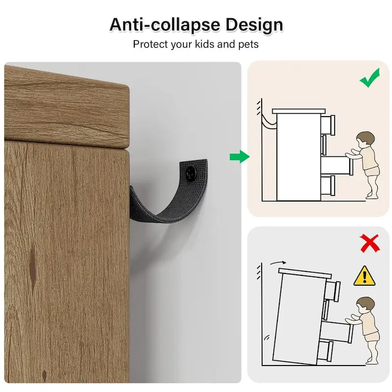 6 Drawer Dresser with Deep Drawers, Modern Wooden Chest Dresser