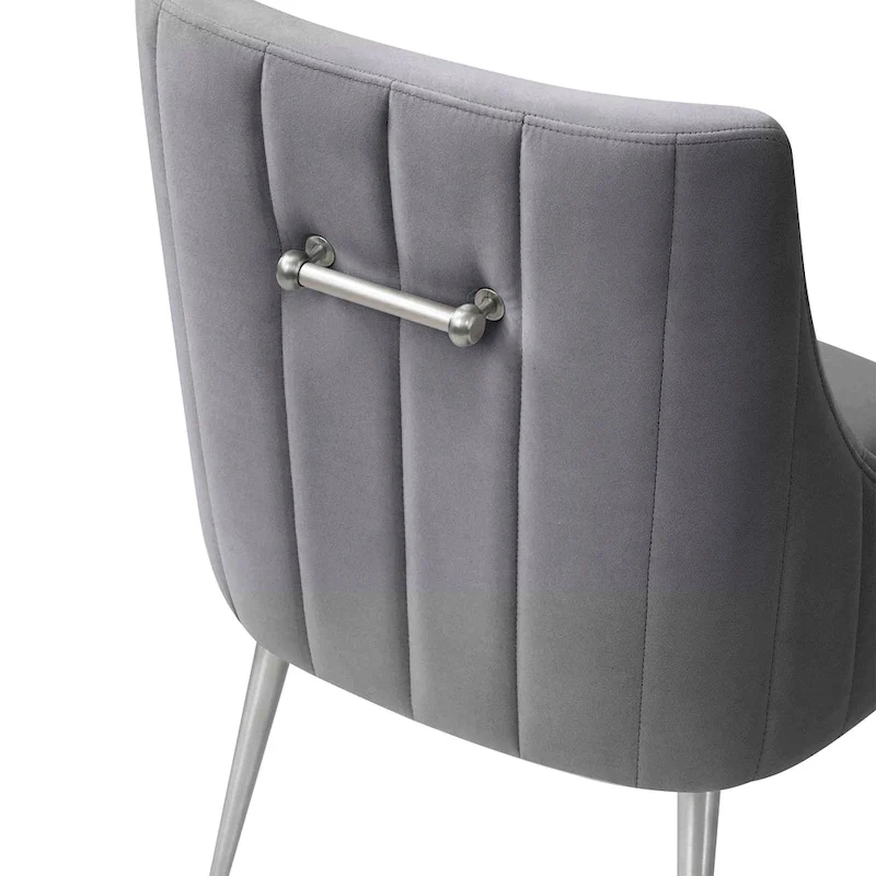 Irina Dining Chair Velvet Side Chair with Stainless Steel Leg