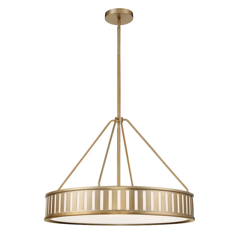 Kendal 6 Light Vibrant Gold Pendant - 28  W x 20.62  H