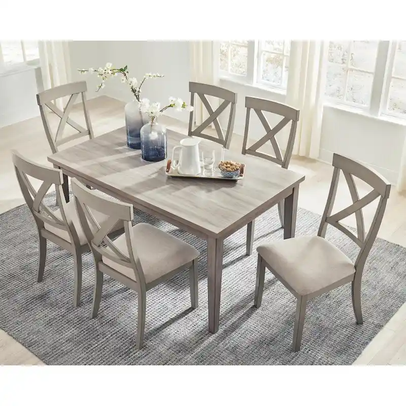 Parallen Gray Rectangular Dining Table