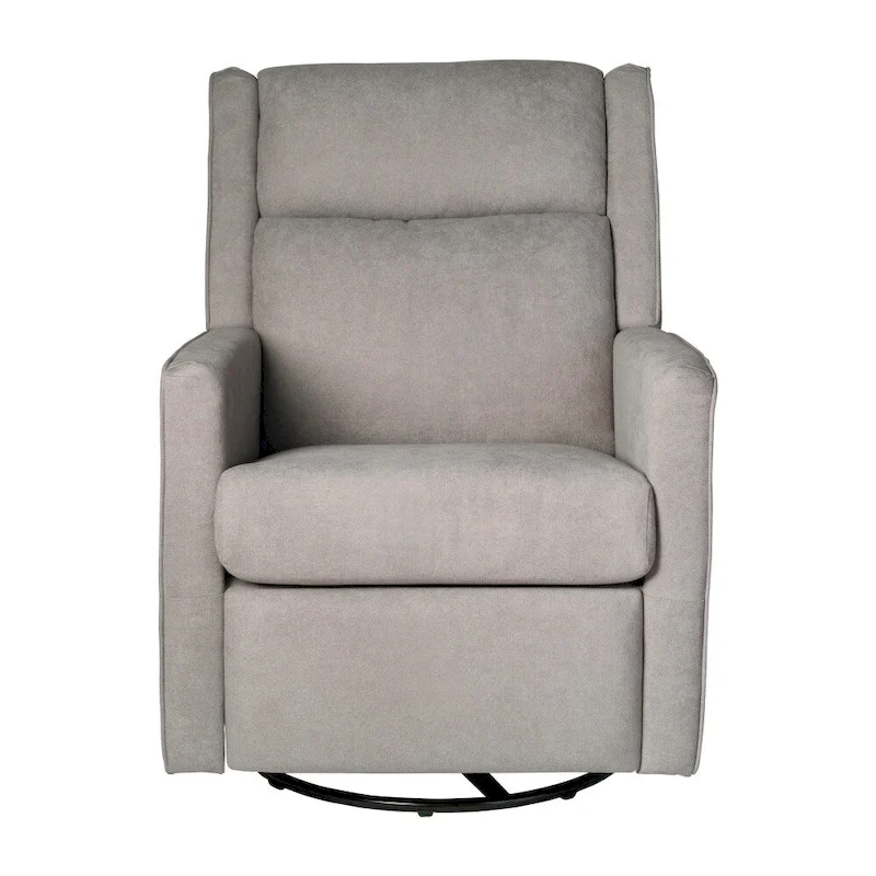 Classic Upholstered Manual Recline Rocking Swivel Glider Chair