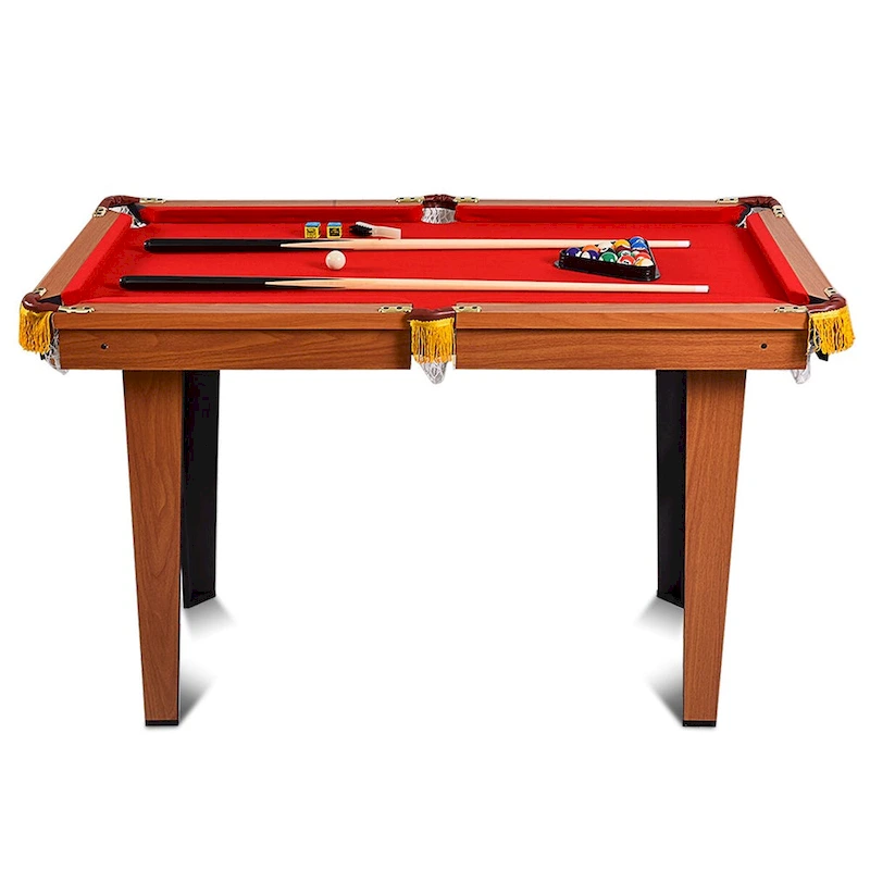 Costway 48 Mini Table Top Pool Table Game Billiard Set Cues Balls - 48L x 26W x 30H