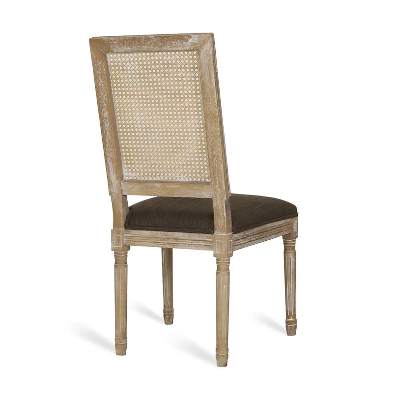 Regina Wood and Cane Upholstered Dining Chair (Set of 4) by Christopher Knight Home