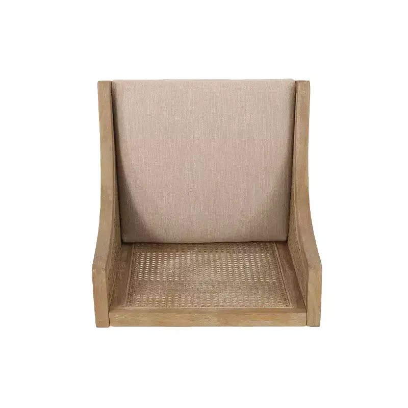 GDFStudio Deville Upholstered 25.5 inch Wood and Cane Counter Stools (Set of 2)